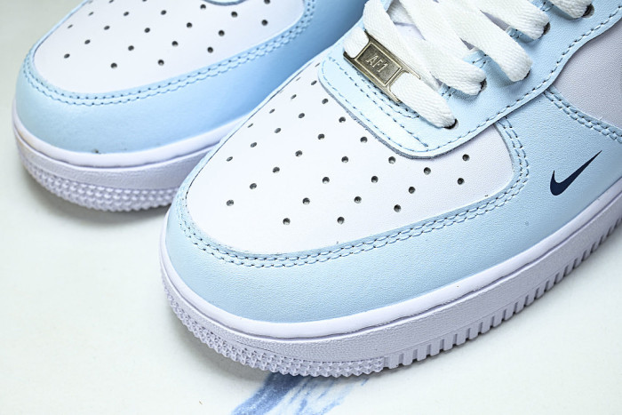 HV2511-100 AIR FORCE 1 07 LOW CASUAL SNEAKERS SKY BLUE/NAVY BLUE/WHITE