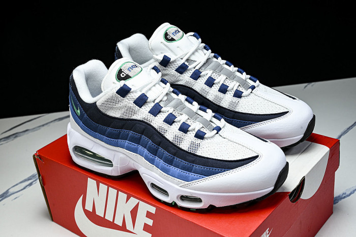 IH7855-100 AIR MAX 95 ANTI SLIP AND WEAR RESISTANT AIR CUSHIONED RUNNING SHOES BLACK/BLUE/WHITE