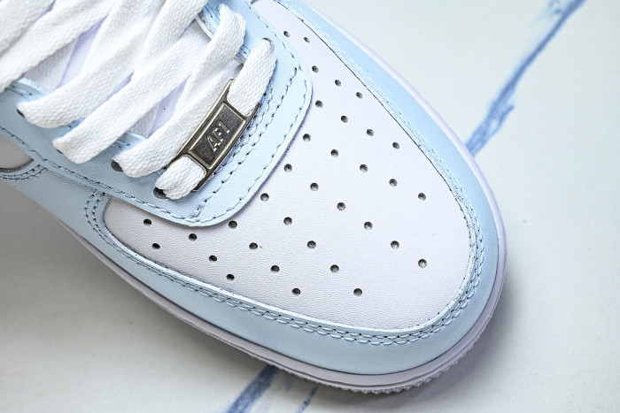 HV2511-100 AIR FORCE 1 07 LOW CASUAL SNEAKERS SKY BLUE/NAVY BLUE/WHITE