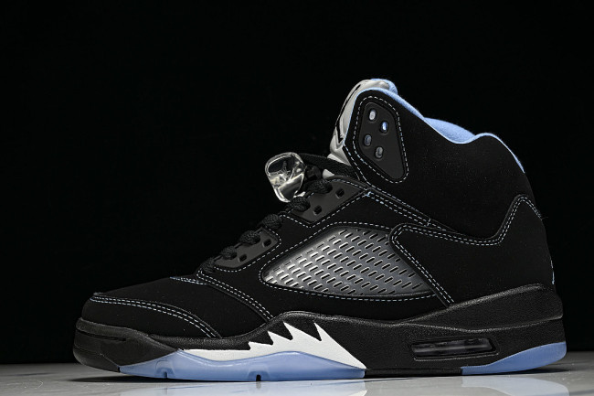 DD0587-008 AIR JORDAN 5 RETRO AJ5 COMFORTABLE AND BREATHABLE RUNNING SHOES BLACK/INKINESS