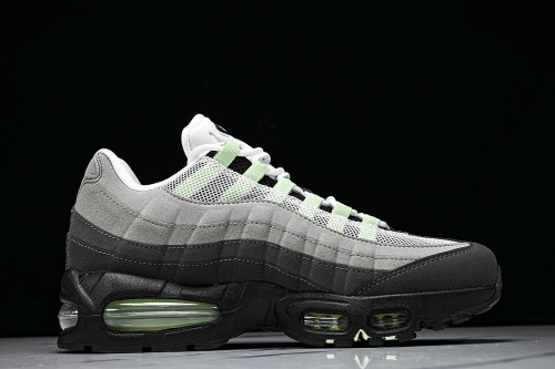 HJ5996-005 AIR MAX 95 ANTI SLIP AND WEAR RESISTANT AIR CUSHIONED RUNNING SHOES BLACK/GREY/GREEN