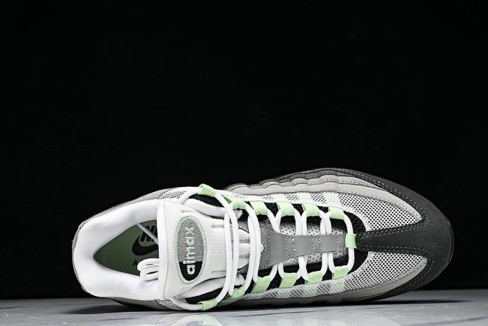 HJ5996-005 AIR MAX 95 ANTI SLIP AND WEAR RESISTANT AIR CUSHIONED RUNNING SHOES BLACK/GREY/GREEN