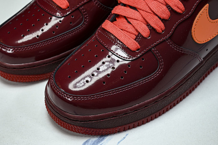IO4489-601 AIR FORCE 1 LOW DARK TEAM RED/UNIVERSITY GOLD/SAFETY ORANGE/CHALLENGE RED