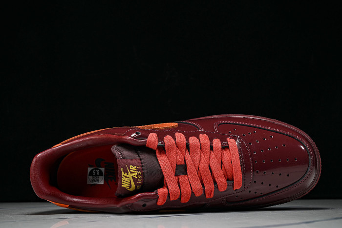 IO4489-601 AIR FORCE 1 LOW DARK TEAM RED/UNIVERSITY GOLD/SAFETY ORANGE/CHALLENGE RED
