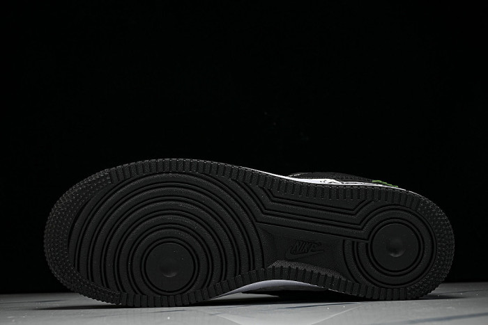AIR FORCE 1 LOW LACE UP CASUAL SNEAKERS BLACK/WHITE