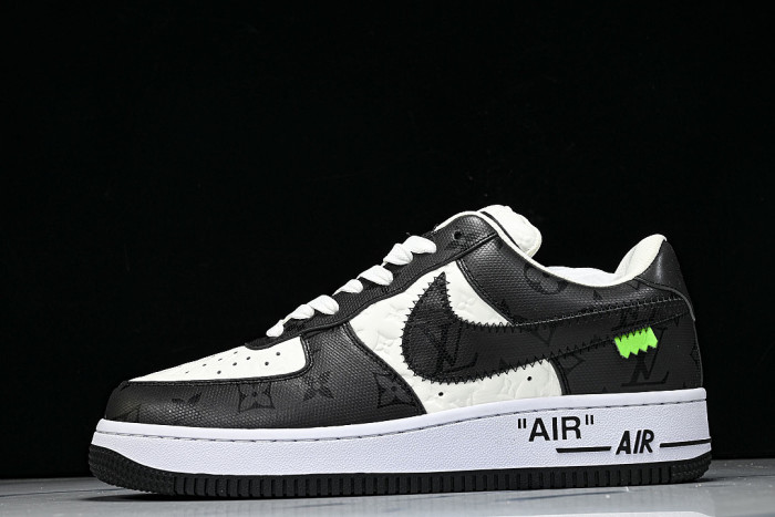 AIR FORCE 1 LOW LACE UP CASUAL SNEAKERS BLACK/WHITE