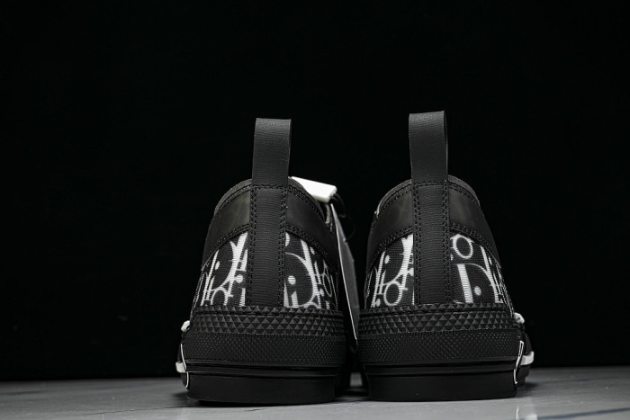 MEN'S LOW TOP PRINT B23 LACE UP FLAT SHOES COMBINED WITH CASUAL SPORTS SHOES BLACK/INKINESS