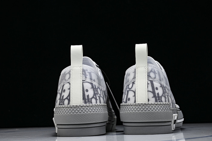 MEN'S LOW TOP PRINT B23 LACE UP FLAT SHOES COMBINED WITH CASUAL SPORTS SHOES DARK GRAY/GREY