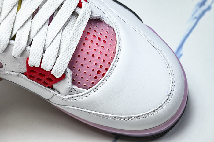 JA1135-100 AIR JORDAN 4 AJ4 MEN'S BASKETBALL SHOES LIGHT PINK/WHITE/PINK