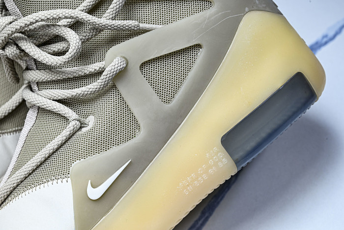 AR4237-900 AIR FEAR OF GOD 1 FOG CO BRANDED HIGH STREET OATS LIGHT GRAY/GREY