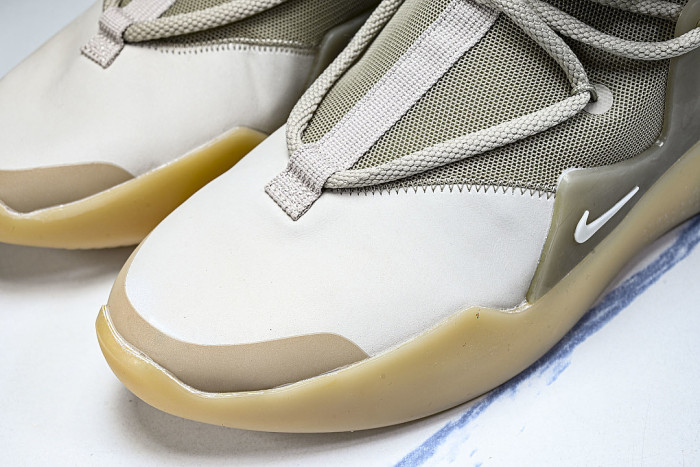 AR4237-900 AIR FEAR OF GOD 1 FOG CO BRANDED HIGH STREET OATS LIGHT GRAY/GREY