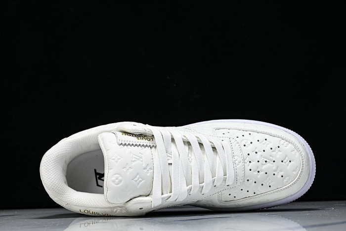 AIR FORCE 1 LOW LACE UP CASUAL SNEAKERS WHITE/PURE WHITE