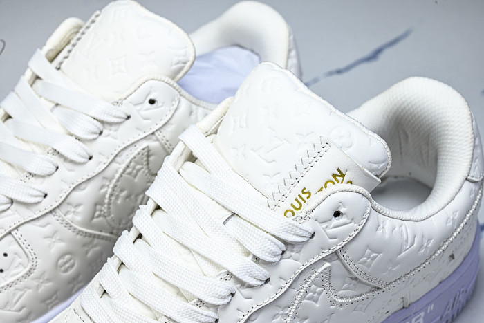AIR FORCE 1 LOW LACE UP CASUAL SNEAKERS WHITE/PURE WHITE
