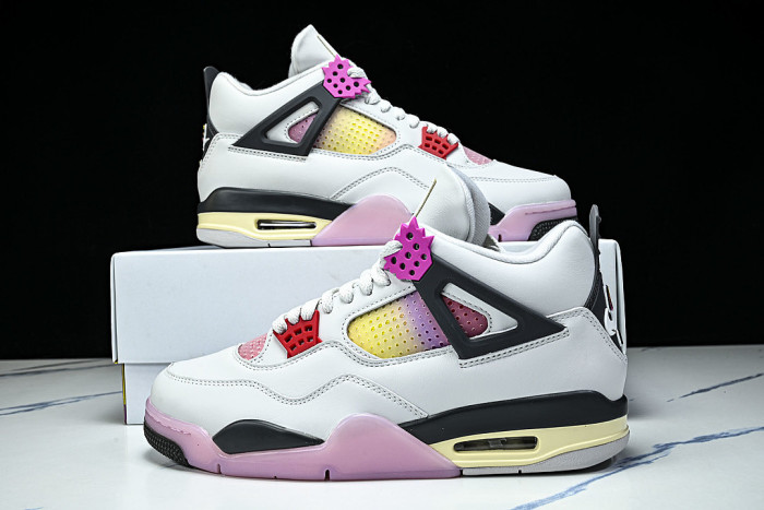 JA1135-100 AIR JORDAN 4 AJ4 MEN'S BASKETBALL SHOES LIGHT PINK/WHITE/PINK