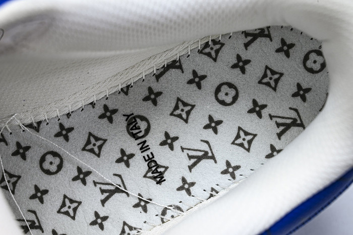 AIR FORCE 1 LOW LACE UP CASUAL SNEAKERS KLEIN BLUE/DARK BLUE