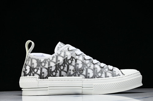 MEN'S LOW TOP PRINT B23 LACE UP FLAT SHOES COMBINED WITH CASUAL SPORTS SHOES LIGHT GRAY/GREY