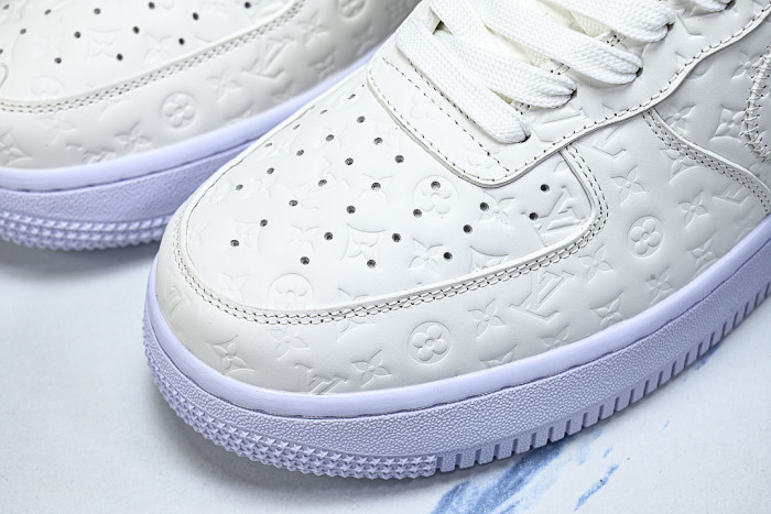 AIR FORCE 1 LOW LACE UP CASUAL SNEAKERS WHITE/PURE WHITE