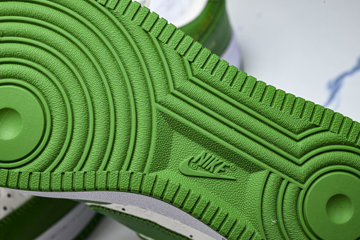 AIR FORCE 1 LOW LACE UP CASUAL SNEAKERS DARK GREEN/GREEN