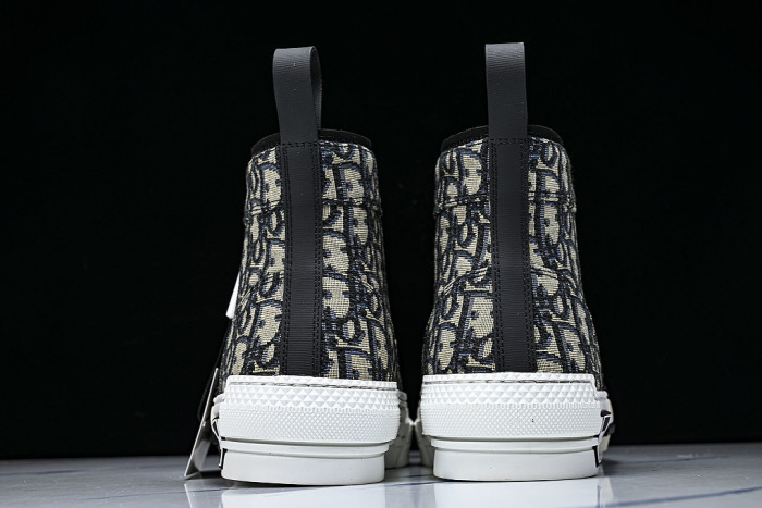 NEW STYLE MEN'S AND WOMEN'S SHOES OBLIQUE PRINTING B23 HIGH TOP SPORTS SHOES MATCHA GREEN/BLACK