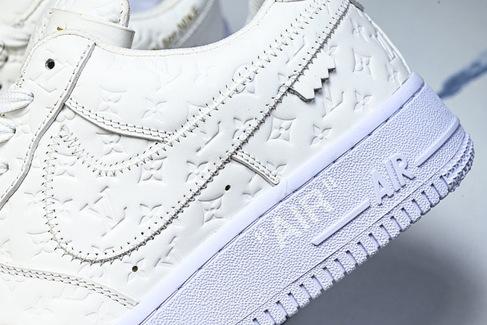 AIR FORCE 1 LOW LACE UP CASUAL SNEAKERS WHITE/PURE WHITE
