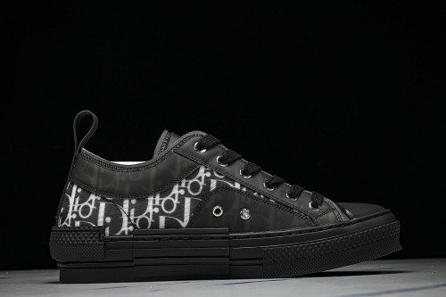 MEN'S LOW TOP PRINT B23 LACE UP FLAT SHOES COMBINED WITH CASUAL SPORTS SHOES BLACK/INKINESS