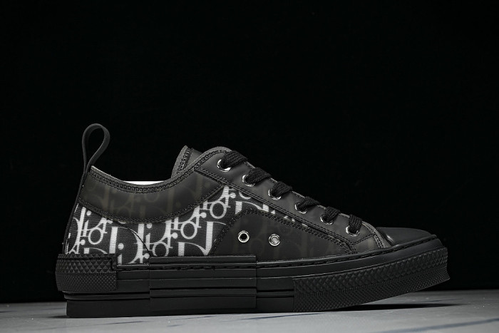 MEN'S LOW TOP PRINT B23 LACE UP FLAT SHOES COMBINED WITH CASUAL SPORTS SHOES BLACK/INKINESS