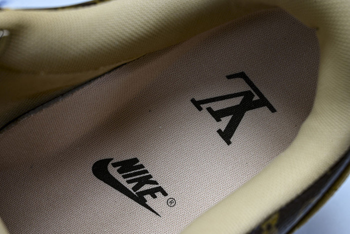 AIR FORCE 1 LOW LACE UP CASUAL SNEAKERS BROWN/COFFEE