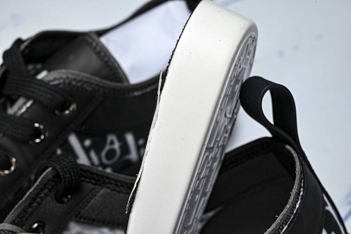 MEN'S LOW TOP PRINT B23 LACE UP FLAT SHOES COMBINED WITH CASUAL SPORTS SHOES BLACK/INKINESS
