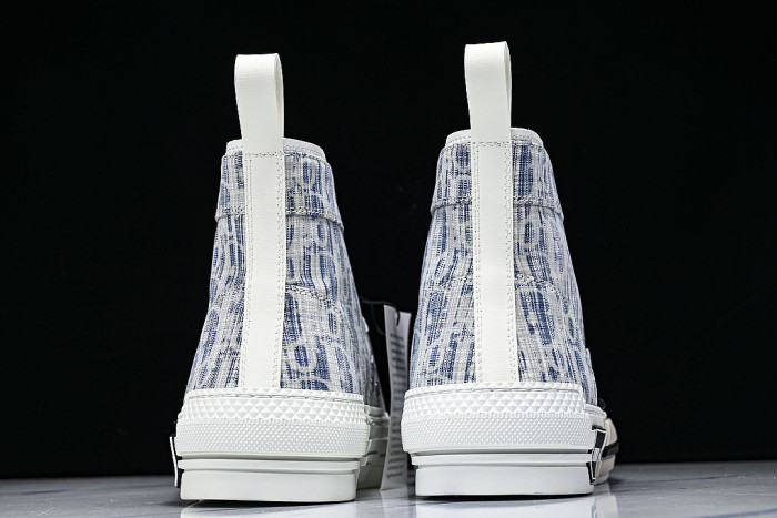 NEW STYLE MEN'S AND WOMEN'S SHOES OBLIQUE PRINTING B23 HIGH TOP SPORTS SHOES LIGHT GRAY/GREY