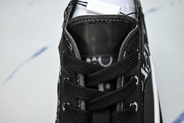 MEN'S LOW TOP PRINT B23 LACE UP FLAT SHOES COMBINED WITH CASUAL SPORTS SHOES BLACK/INKINESS