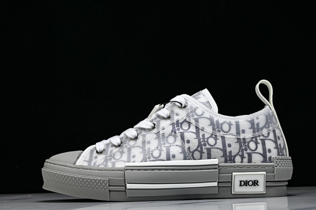 MEN'S LOW TOP PRINT B23 LACE UP FLAT SHOES COMBINED WITH CASUAL SPORTS SHOES DARK GRAY/GREY