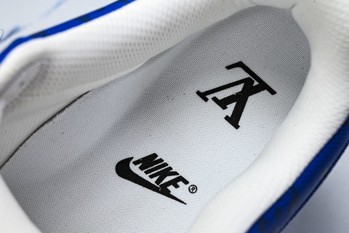 AIR FORCE 1 LOW LACE UP CASUAL SNEAKERS KLEIN BLUE/DARK BLUE