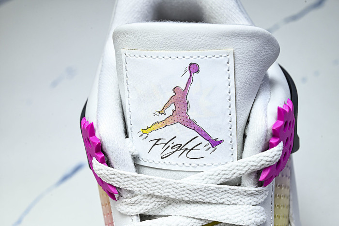 JA1135-100 AIR JORDAN 4 AJ4 MEN'S BASKETBALL SHOES LIGHT PINK/WHITE/PINK