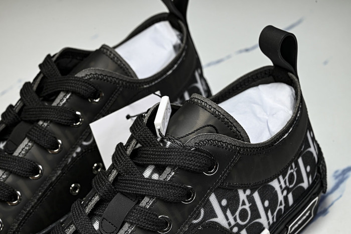 MEN'S LOW TOP PRINT B23 LACE UP FLAT SHOES COMBINED WITH CASUAL SPORTS SHOES BLACK/INKINESS