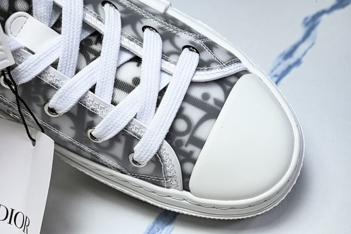 NEW STYLE MEN'S AND WOMEN'S SHOES OBLIQUE PRINTING B23 HIGH TOP SPORTS SHOES LIGHT GRAY/GREY