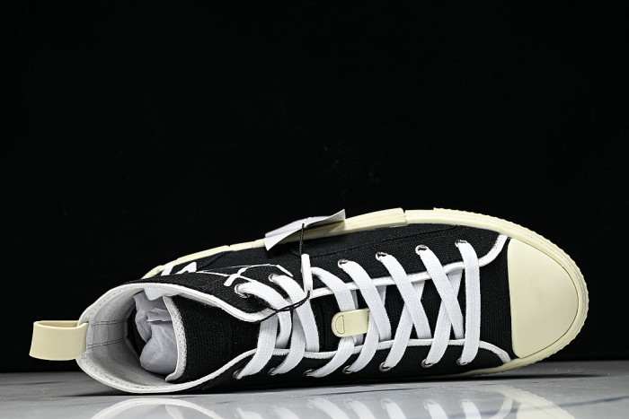 NEW STYLE MEN'S AND WOMEN'S SHOES OBLIQUE PRINTING B23 HIGH TOP SPORTS SHOES BLACK/INKINESS