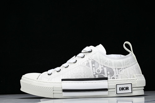 MEN'S LOW TOP PRINT B23 LACE UP FLAT SHOES COMBINED WITH CASUAL SPORTS SHOES WHITE/OFF WHITE