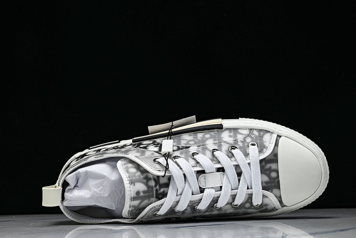 MEN'S LOW TOP PRINT B23 LACE UP FLAT SHOES COMBINED WITH CASUAL SPORTS SHOES LIGHT GRAY/GREY