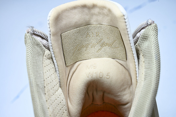 AR4237-900 AIR FEAR OF GOD 1 FOG CO BRANDED HIGH STREET OATS LIGHT GRAY/GREY