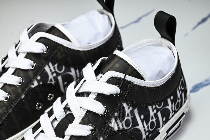 MEN'S LOW TOP PRINT B23 LACE UP FLAT SHOES COMBINED WITH CASUAL SPORTS SHOES BLACK/INKINESS
