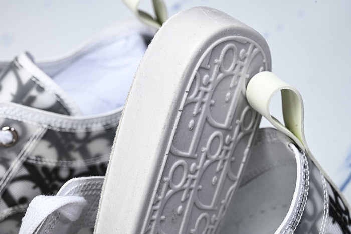 MEN'S LOW TOP PRINT B23 LACE UP FLAT SHOES COMBINED WITH CASUAL SPORTS SHOES LIGHT GRAY/GREY