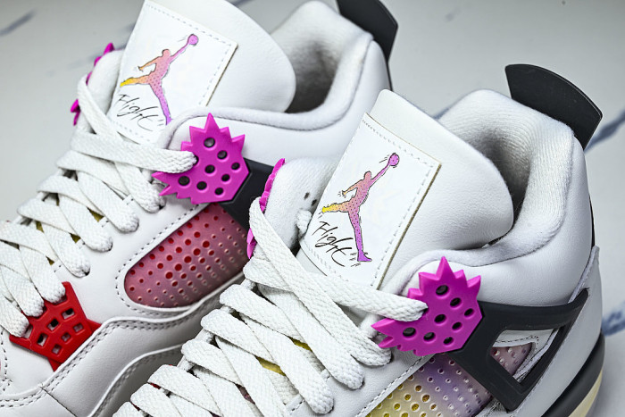 JA1135-100 AIR JORDAN 4 AJ4 MEN'S BASKETBALL SHOES LIGHT PINK/WHITE/PINK