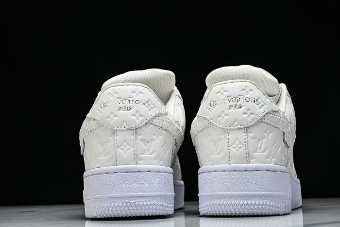 AIR FORCE 1 LOW LACE UP CASUAL SNEAKERS WHITE/PURE WHITE