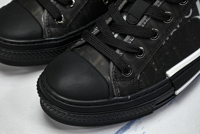 MEN'S LOW TOP PRINT B23 LACE UP FLAT SHOES COMBINED WITH CASUAL SPORTS SHOES BLACK/INKINESS