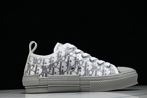 MEN'S LOW TOP PRINT B23 LACE UP FLAT SHOES COMBINED WITH CASUAL SPORTS SHOES DARK GRAY/GREY
