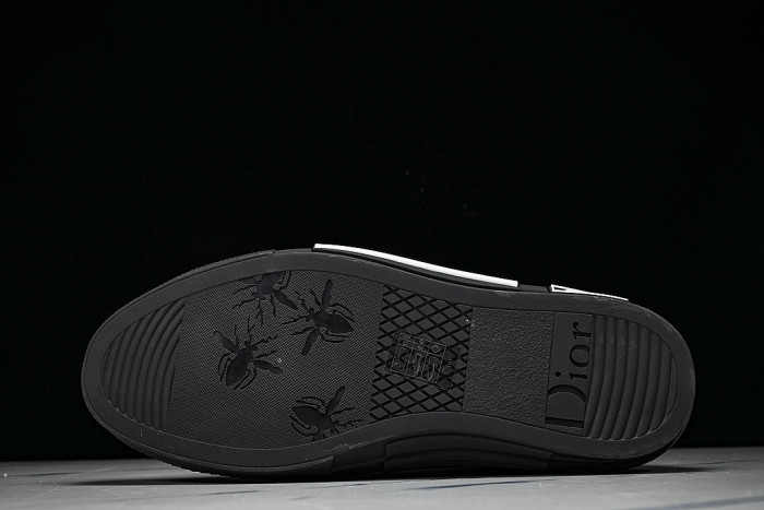 NEW STYLE MEN'S AND WOMEN'S SHOES OBLIQUE PRINTING B23 HIGH TOP SPORTS SHOES BLACK/INKINESS