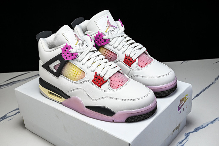 JA1135-100 AIR JORDAN 4 AJ4 MEN'S BASKETBALL SHOES LIGHT PINK/WHITE/PINK