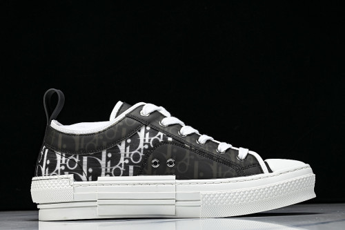 MEN'S LOW TOP PRINT B23 LACE UP FLAT SHOES COMBINED WITH CASUAL SPORTS SHOES BLACK/INKINESS
