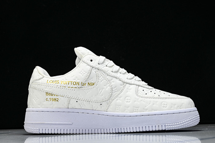 AIR FORCE 1 LOW LACE UP CASUAL SNEAKERS WHITE/PURE WHITE