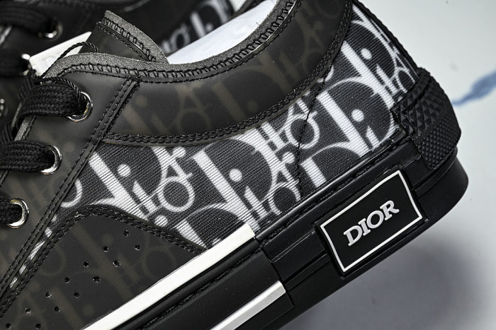 MEN'S LOW TOP PRINT B23 LACE UP FLAT SHOES COMBINED WITH CASUAL SPORTS SHOES BLACK/INKINESS